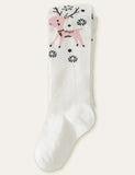 Cute Elk Knitted Printed Leggings