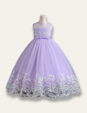 Elegant Princess Floral Tulle Party Dress - Mini Taylor