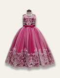 Elegant Princess Floral Tulle Party Dress - Mini Taylor