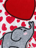 Elephant Appliqué Suspender Dress Set - Mini Taylor