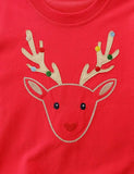 Elk Appliqué Embroidered Sweatshirt - Mini Taylor