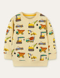 Engineering Vehicle Full Printed Sweatshirt - Mini Taylor