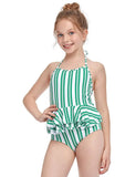 Flamingo Striped Swimsuit - Mini Taylor