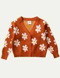 Flower Print Cardigan