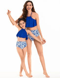 Porcelain Printed Family Matching Swim Suit