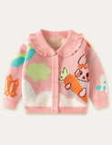Rabbit with Carrot Sweater Cardigan