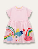 Rainbow Print Dress