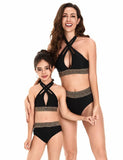 Simple Webbing Family Matching Swim Suit