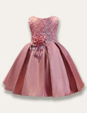 Solid Color Satin Princess Party Dress