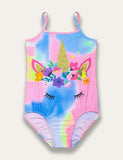 Unicorn Tie Dye One Piece Swimsuit